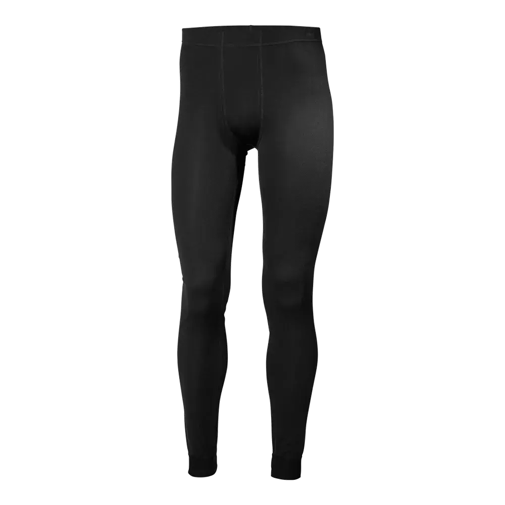 longjohns med tætsiddende pasform. Enkle, sorte leggings i glat, let struktureret materiale med elastisk talje og flade syninger. Slankt benlangt design med ribbet afslutning ved anklerne, velegnet som isolerende mellemlag under bukser ved kolde forhold eller til træning og løb. Funktionelle og minimalistiske, giver god bevægelsesfrihed og varme til udendørs aktiviteter eller hverdagsbrug. Det åndbare stof transporterer fugt væk og tørrer hurtigt.