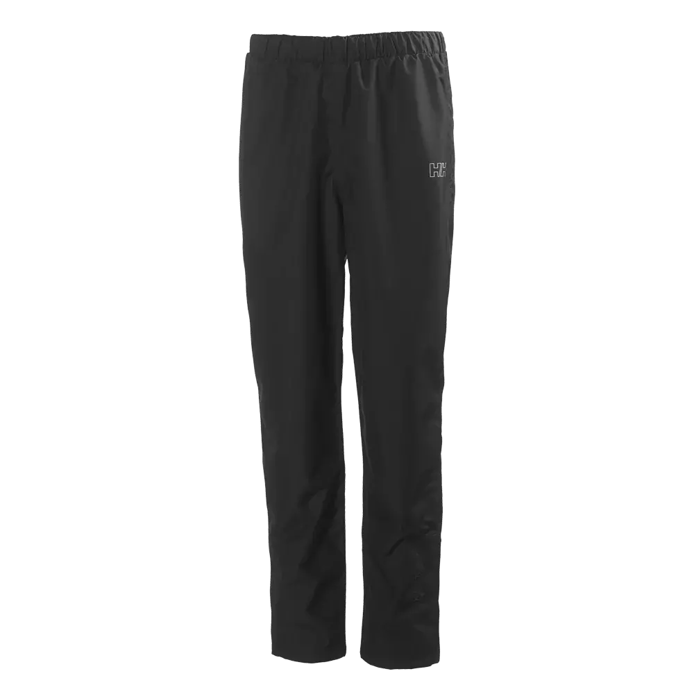 Disse sorte bukser har et enkelt, funktionelt design med elastisk linning og lige ben. Materialet virker let og vandafvisende, ideelt til udendørsbrug eller træning. Et diskret HH-logo pryder hoften, mens den løse pasform giver bevægelsesfrihed og komfort gennem hele dagen. Bukserne passer godt til lag-på-lag ved skiftende vejr eller som praktisk hverdags- og fritidstøj.