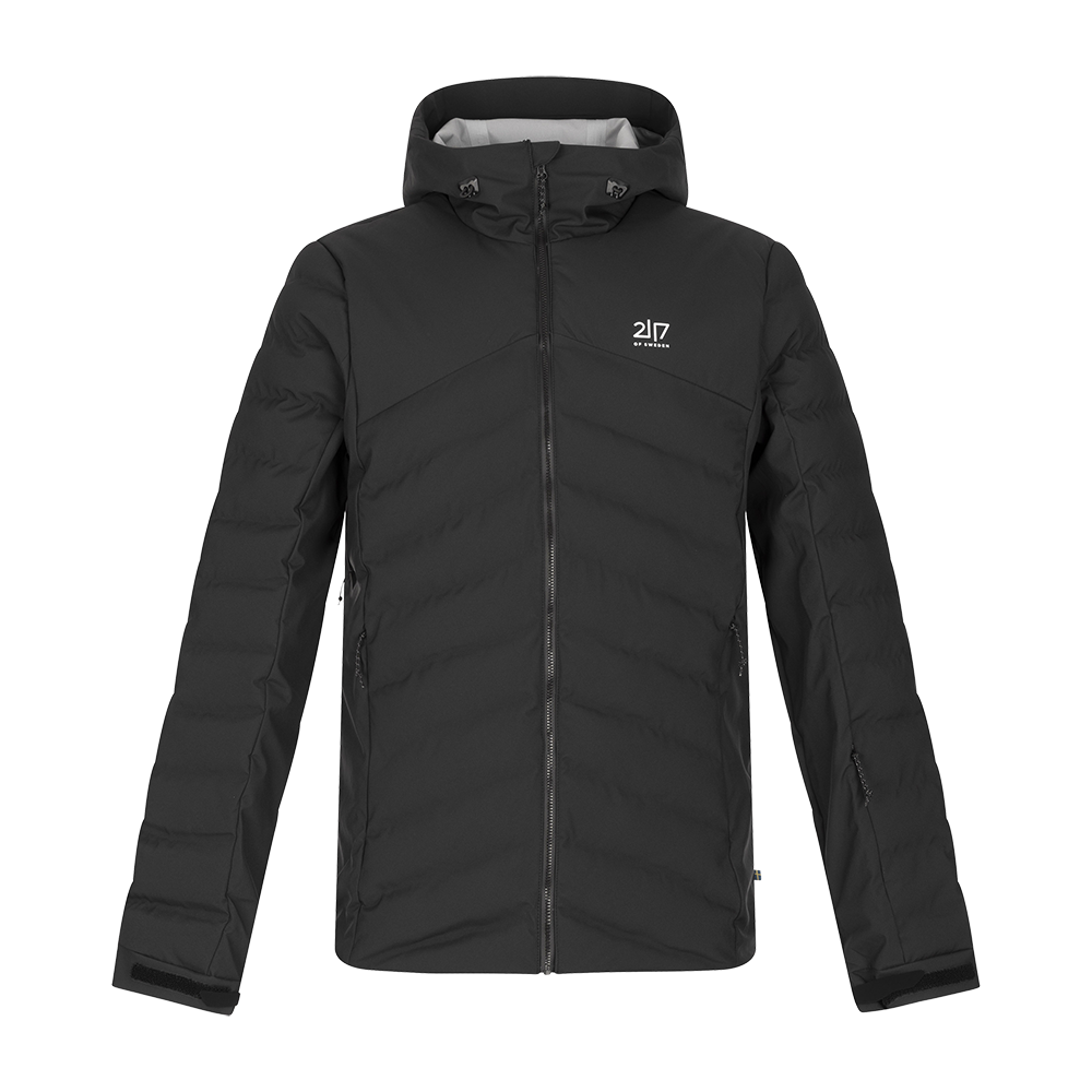 2117 of Sweden præsenterer "Ajke 3 Layer Padded Jacket", en funktionel herre vinter- og skijakke designet til optimal varme og komfort under kolde forhold. Denne jakke er udstyret med tre lag polstring og en strømlinet sort finish. Det indbyggede hætte, de diskrete lynlåslommer og justerbare manchetter øger dens praktisk brug. En ideel ledsager for vintersport og fritidsaktiviteter i koldt vejr.