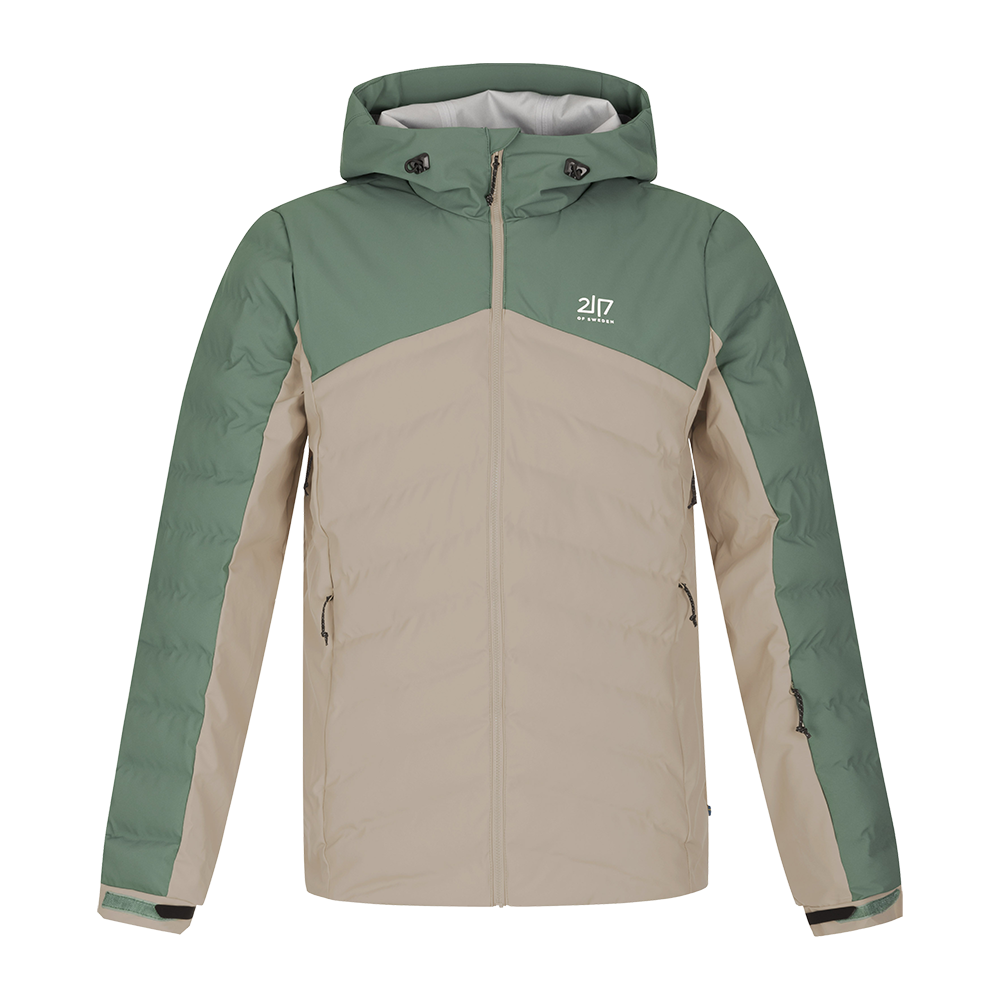 Denne "2117 of Sweden Ajke 3 Layer Padded Jacket" til herrer er ideel til vinter- og skisportsaktiviteter. Jakken er udført i en flot kombination af beige og grønne nuancer, der sikrer et stilfuldt udseende, samtidig med at den leverer på funktionaliteten. Det tre-lags polstrede design sørger for optimal varme og beskyttelse mod kulden, mens den justerbare hætte og de rummelige lommer tilføjer praktisk anvendelighed til alle dine udendørs eventyr.