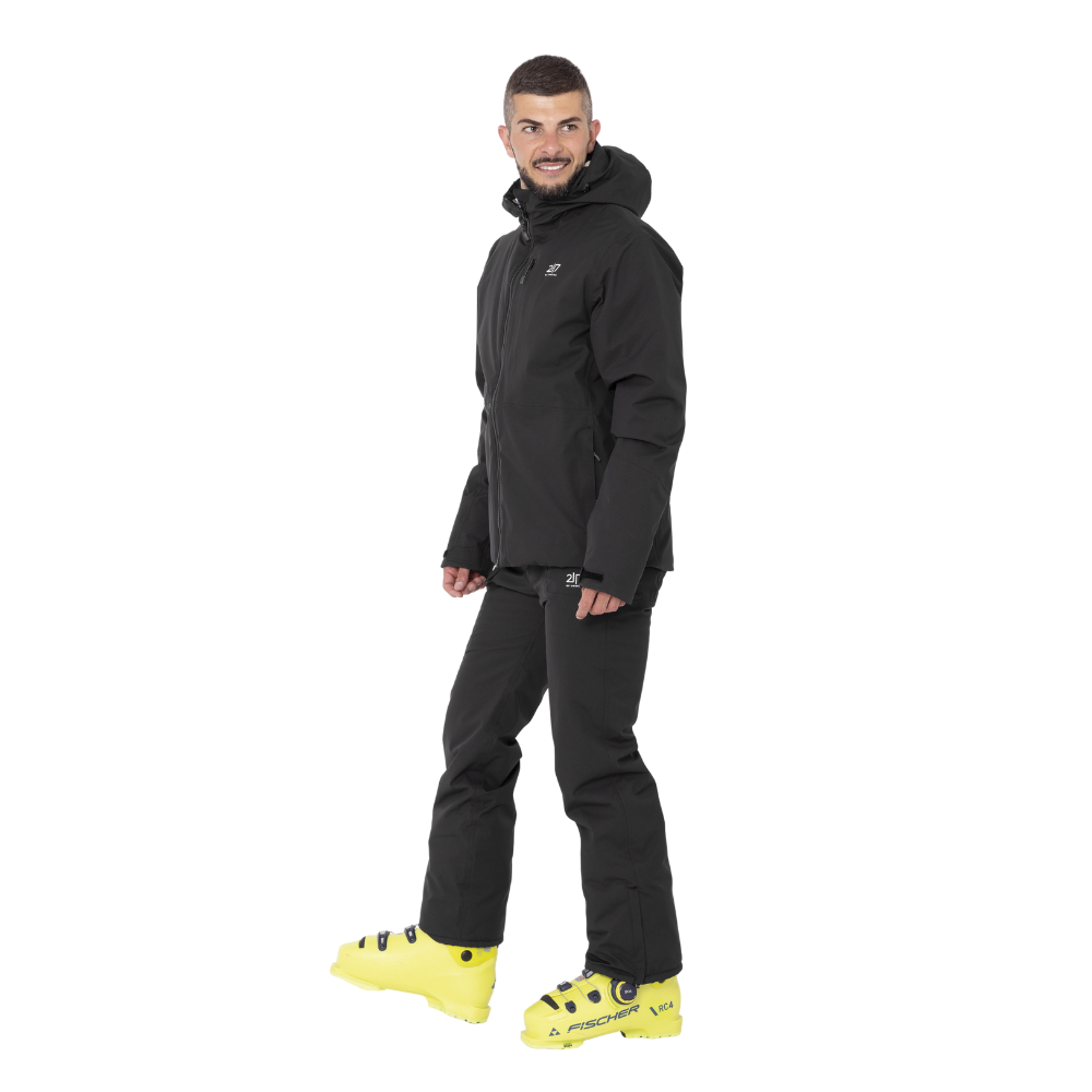 2117 of Sweden præsenterer Kabo Padded Ski Pant - en robust og funktionel herre skibukse, der lover optimal komfort og beskyttelse på skibakken. Disse skibukser er designet med en klar sort farve og udstyret med justerbare seler, der sikrer en perfekt pasform til enhver bruger. Det holdbare materiale og de strategisk placerede lommer gør dem ideelle til både amatører og erfarne skiløbere. Vandsøjletryk og åndbarhed er yderligere egenskaber, der sikrer tørhed og komfort under alle forhold.