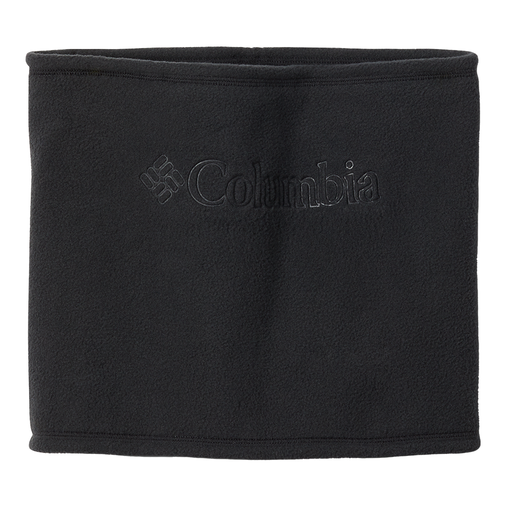 Sort halsedisse i blød fleece med diskret indpræget Columbia-logo foran. Den enkle cylinderform passer tæt omkring halsen for at holde på varmen og beskytte mod vind og kulde under udendørs aktiviteter. Syningerne er rene og elastiske i kanten, hvilket sikrer komfort og god pasform. Et praktisk og stilrent supplement til vinter- og friluftsgarderoben, nem at pakke og vedligeholde.