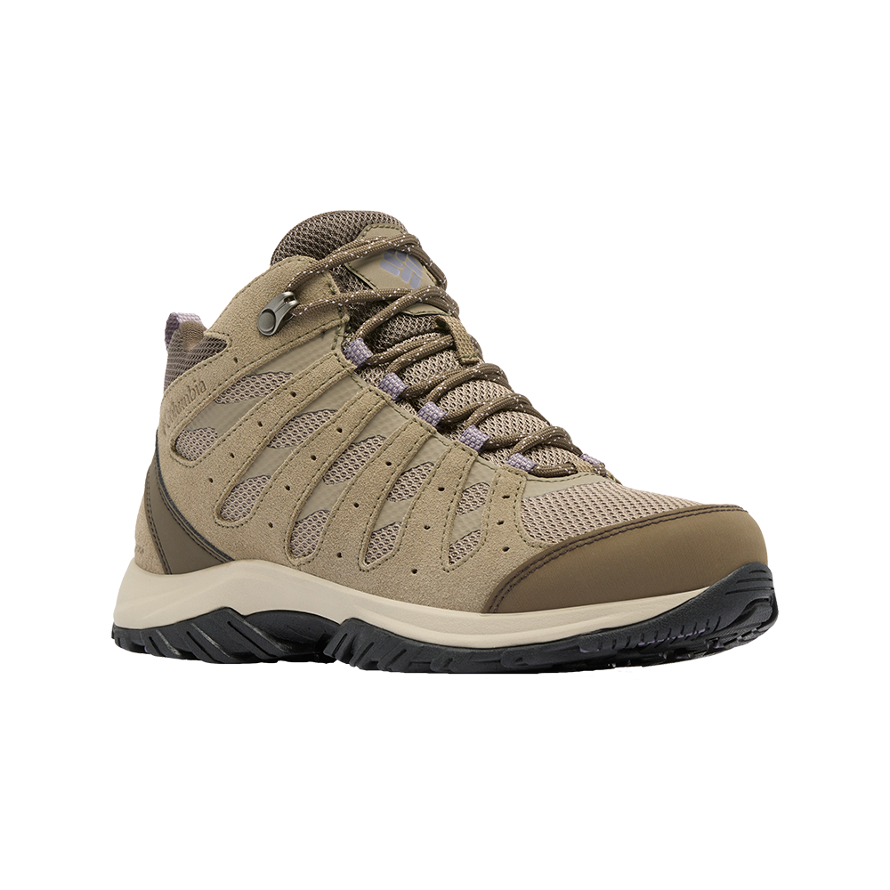 Columbia Redmond 3 Mid Waterproof (waterbestendig) enkelhoge Wandelschoenen voor Dames, Bruin (Khaki II/Sea Level), 40.5 EU