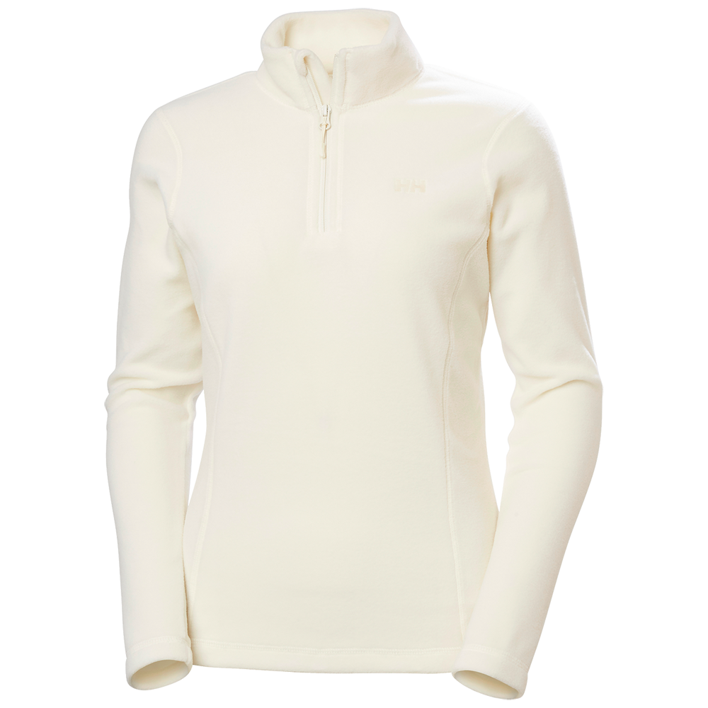 En elegant, offwhite fleece-trøje med høj krave og kort lynlås i fronten. Den tætsiddende pasform og lange ærmer giver et enkelt, stilrent udtryk, perfekt til lag-på-lag om efteråret og vinteren. Blødt, børstet materiale sikrer varme og komfort, mens diskret logo på brystet tilføjer et stilfuldt, men nedtonet brandpræg. Ideel til aktive dage.