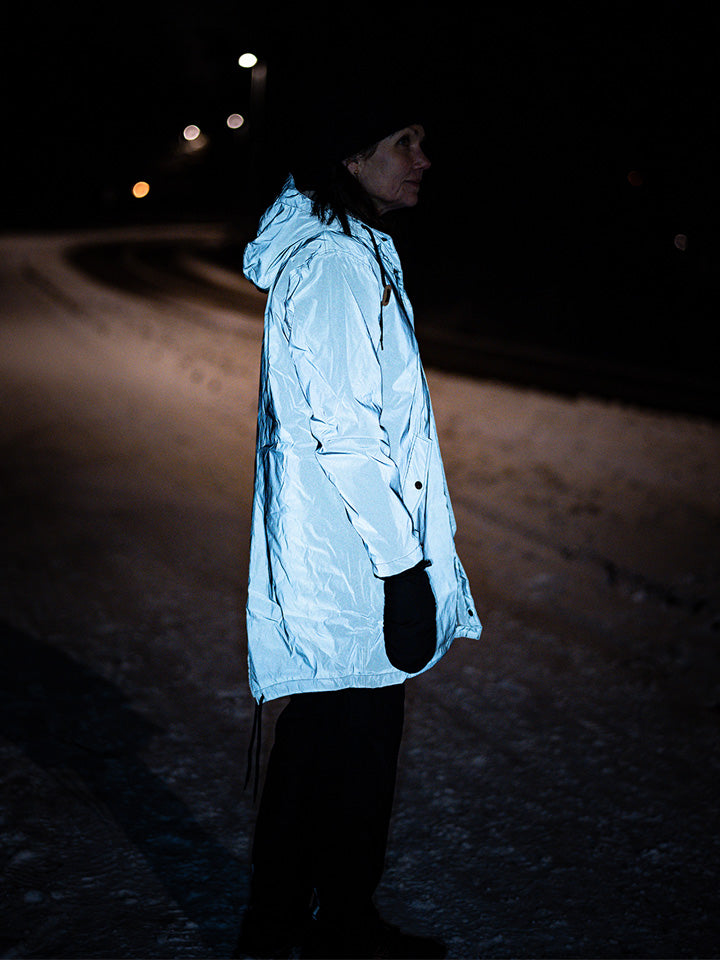 Reflective Revolution Abisko Parka w. Pile - Letforet Dame Vinterjakke