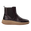 Støvlen er en moderne Chelsea-inspireret ankelstøvle i mørkbrunt, kornet læder med elastiske sider og trækstrop bagpå for nem påsætning. Den har et markant, ribbet beige sål i gummi, som skaber kontrast til det klassiske overmateriale og giver ekstra dæmpning og greb. Designet kombinerer et afslappet, urbant udtryk med robust komfort, velegnet til hverdag og køligere sæsoner.