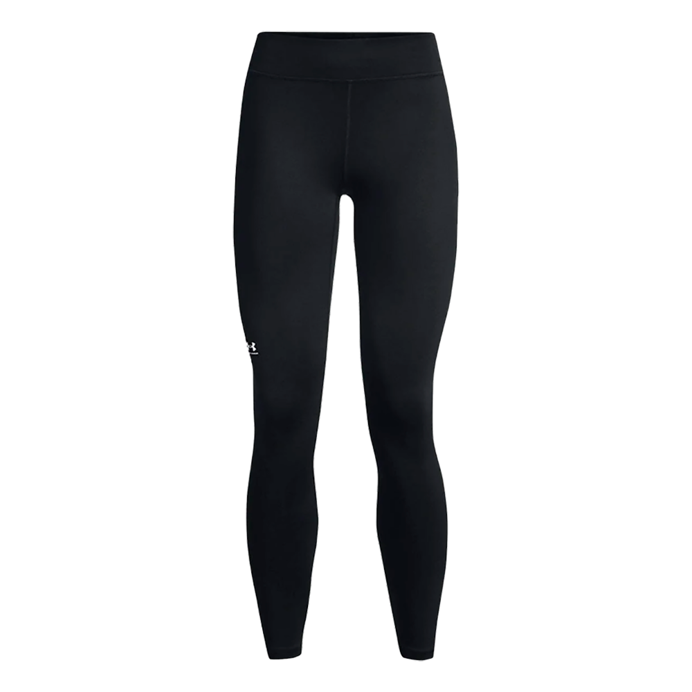 Sorte træningsleggings med høj talje og tætsiddende pasform. Fremstillet i glat, elastisk materiale der sikrer god bevægelsesfrihed og svedtransport under intense træningspas. Diskret logo på låret giver et sporty touch. Enkel og tidløs stil, der fungerer både til løb, yoga eller hverdagsbrug under en lang jakke eller oversized t-shirt. Og yder ekstra komfort.