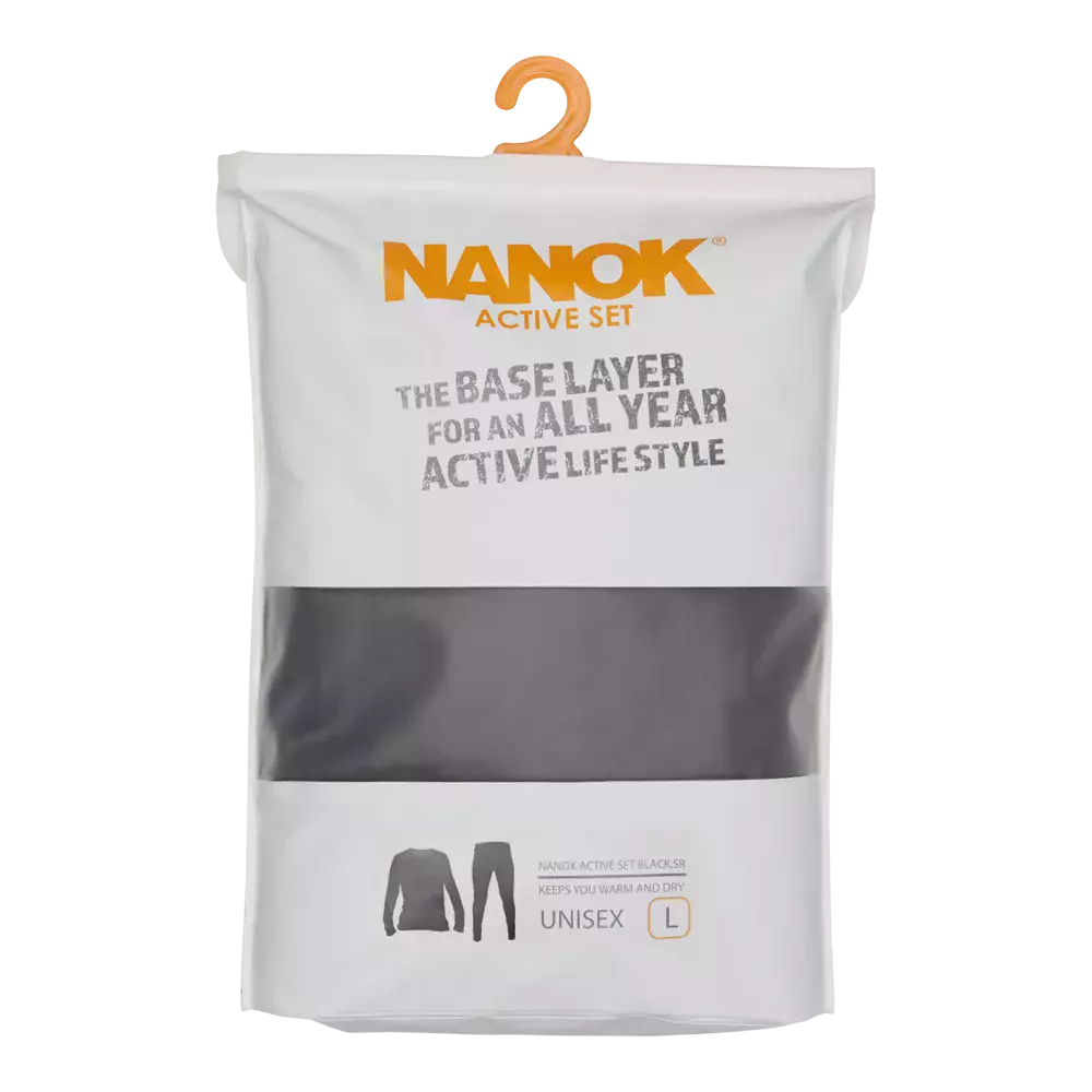 Nanok Active Set Black - Voksen Skiundertøj