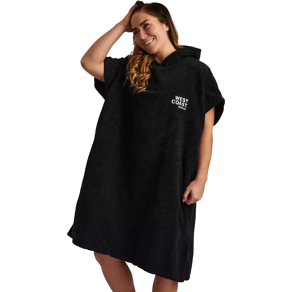 West Coast Denmark Beach Poncho Cotton Twill, Uni. - Voksen Badeponcho