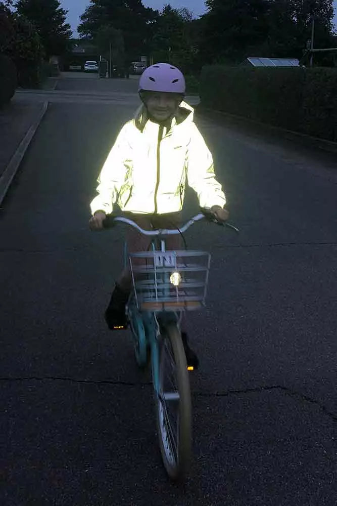 Nanok Glow Jacket 21, Jr. - Børne Refleksjakke