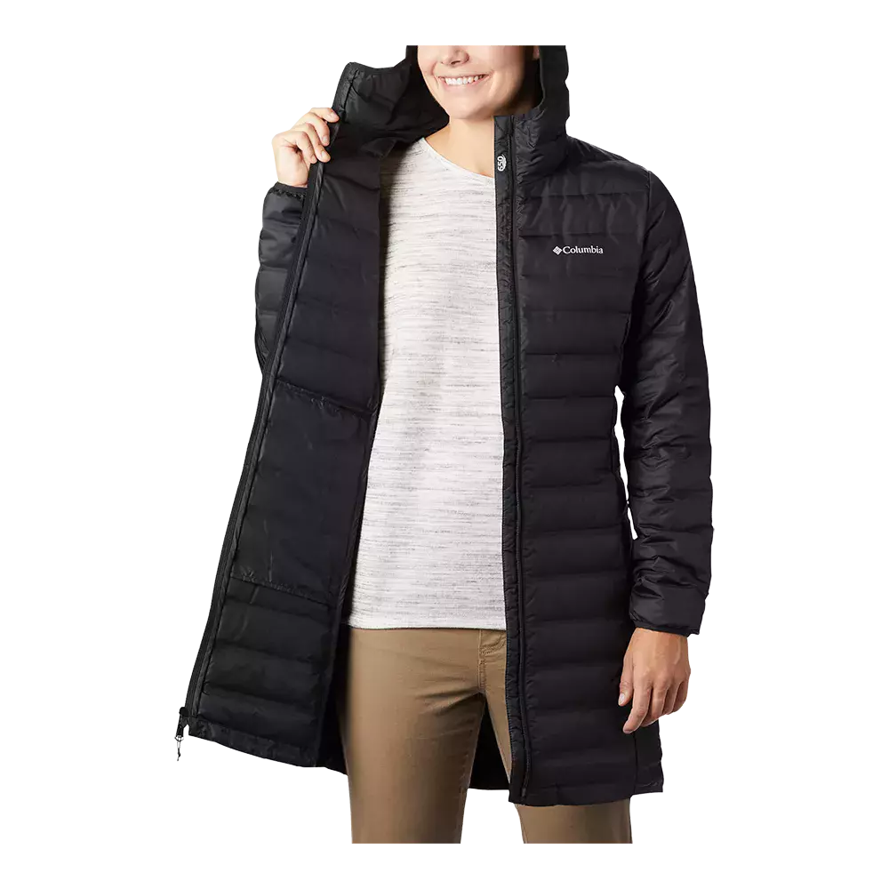 Columbia W Lake 22 Down Long Hood Jacket - Dame Vinterjakke