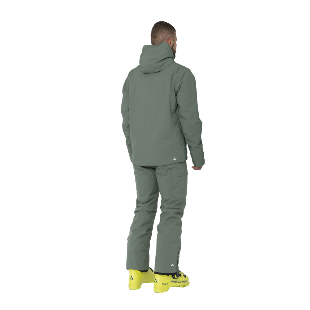 2117 of Sweden præsenterer "Kabo Padded Ski Jacket", en højfunktionel herre skijakke designet til de koldere måneder på pisten. Jakken er udført i en behagelig grøn nuance og fremstår med en strømlinet frontlomme, hvor logoet diskret er placeret. Den er ideel til skientusiaster, der værdsætter både funktionalitet og stil. Jakken garanterer varme og åndbarhed, takket være sit polstrede design.