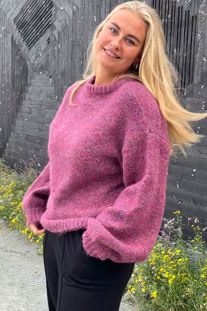 Fabrin Copenhagen Multimelange Knit 23, W. - Dame Striktrøje