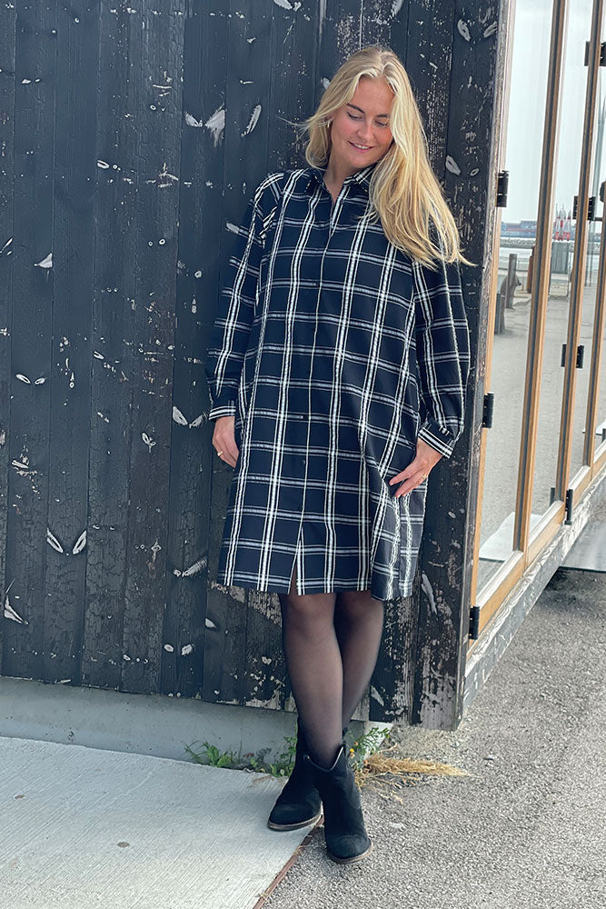 Fabrin Copenhagen Shirt Dress Check 23, W. - Dame Kjole