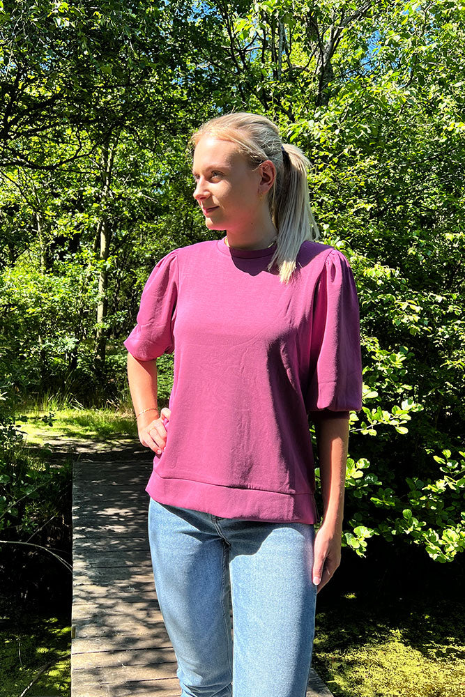 Fabrin Copenhagen Sweat Puff SS 23, W. - Kortærmet Dame Sweatshirt