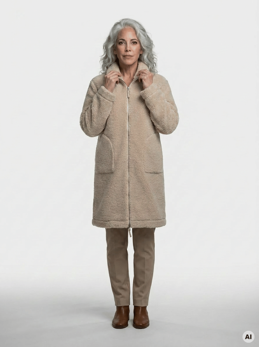 Nanok Ladies Pile Coat 26, W - Dame Fleecejakke