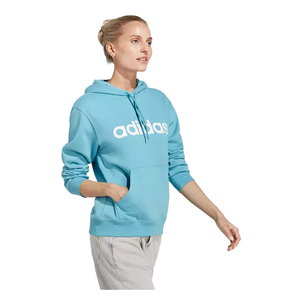 Adidas W Lin FT Hood - Dame Sweatshirt