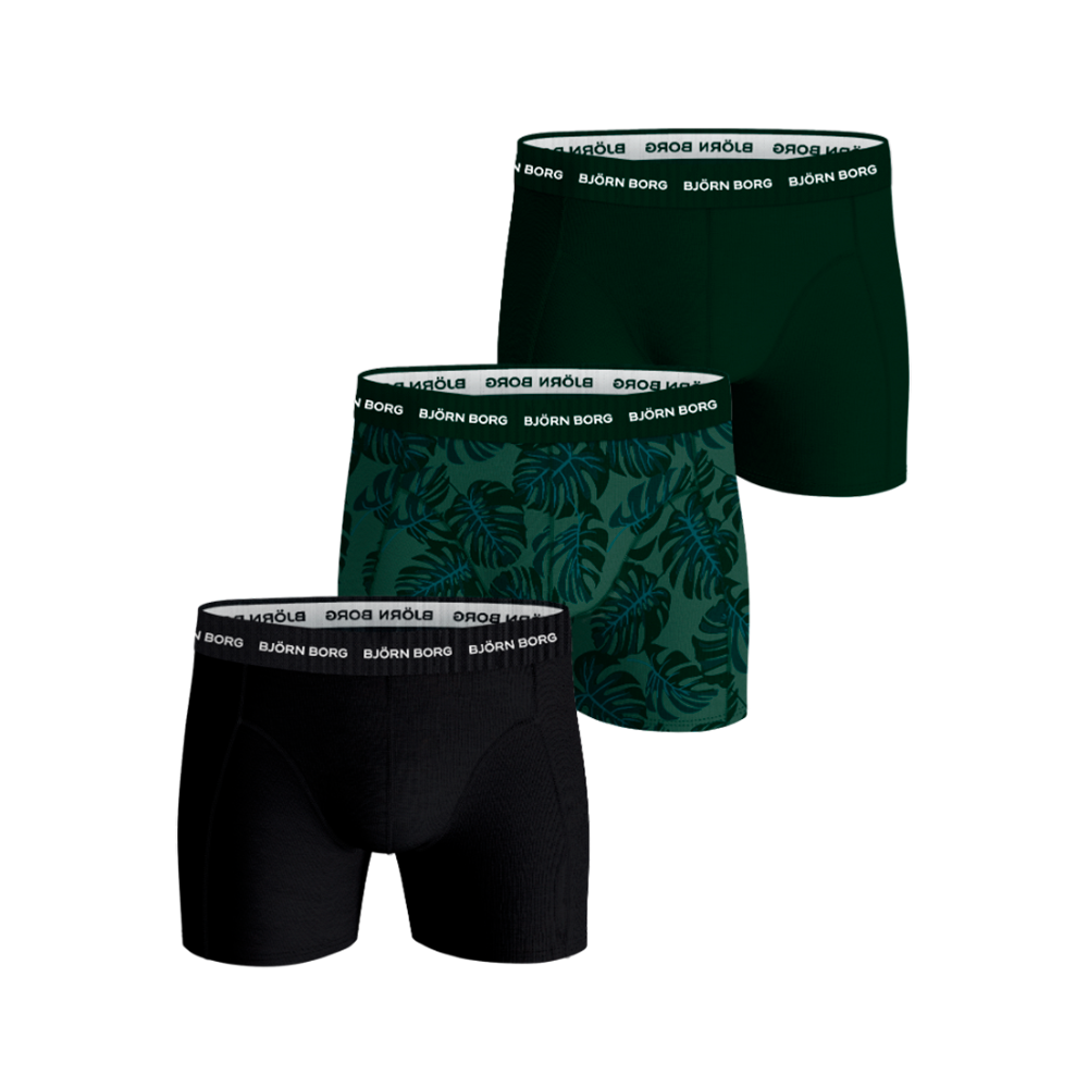 Björn Borg 3-Pack Cotton Stretch Boxer - Herre Underbukser