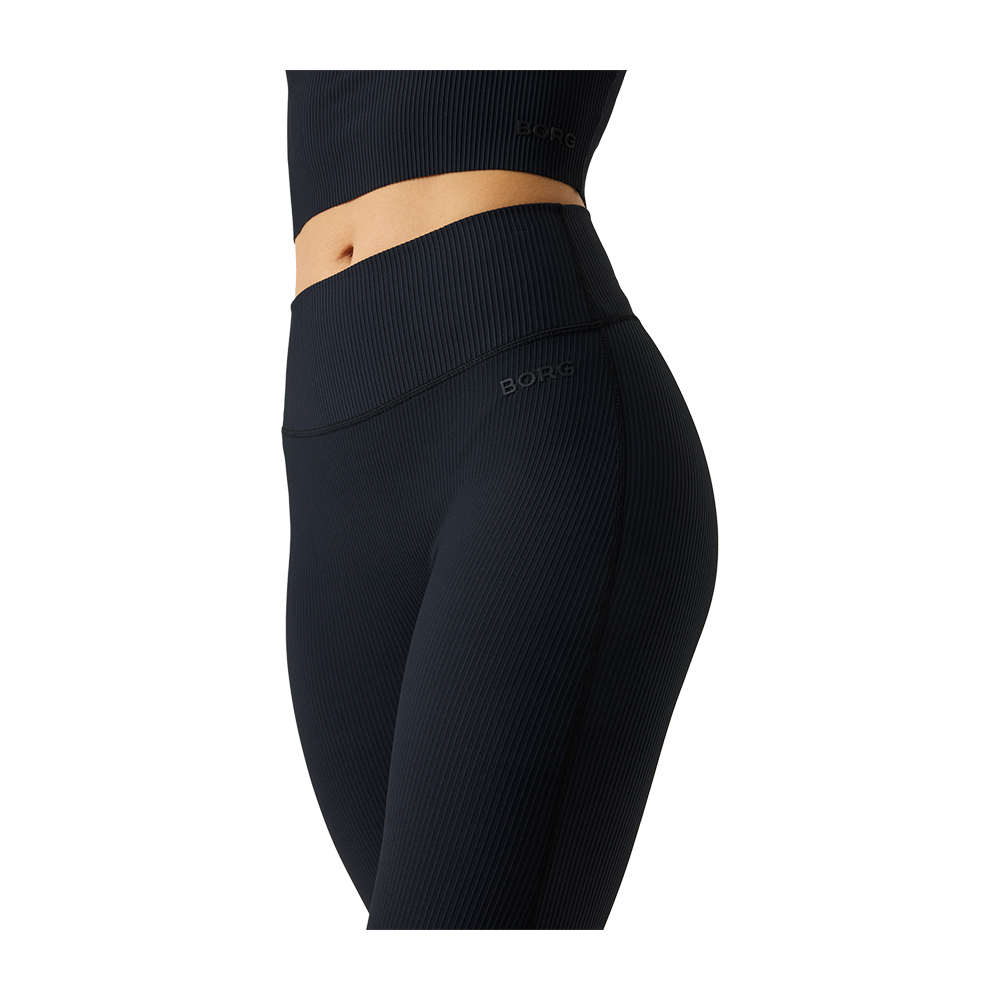Björn Borg W Studio gerippte Flare-Leggings - Damen-Leggings