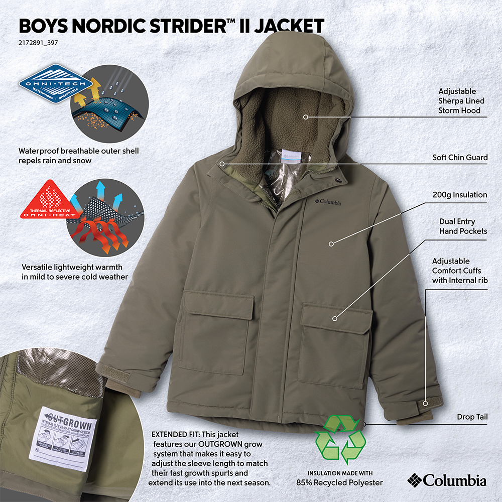Columbia Jr Nordic Strider Jacket - Kinder-Winterjacke