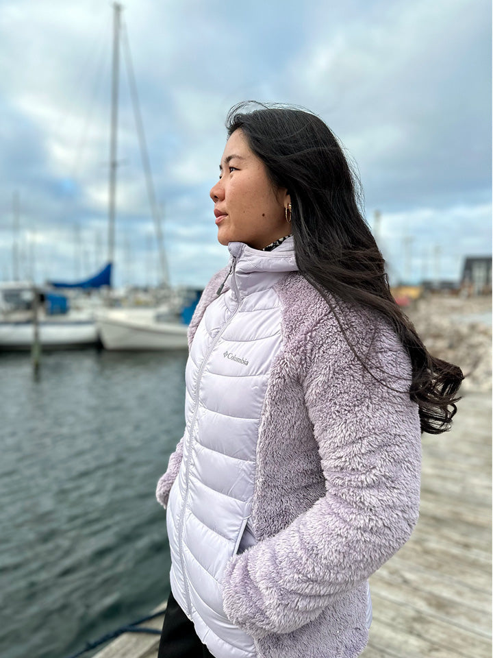 Columbia W Powder Lite Hybrid Sherpa - Damen Fleecejacke