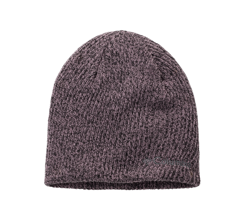 En tætstrikket, enkel hue i en varm, støvet lilla nuance. Huen har en klassisk, afrundet form uden pompon eller ekstra dekorationer, og strukturen viser tydelige ribstrikmønstre. Materialet ser blødt og isolerende ud, velegnet til kølige dage og hverdagsbrug. Farvetonen giver et roligt, afdæmpet udtryk, som let kan kombineres med jakker og halstørklæder i neutrale farver.