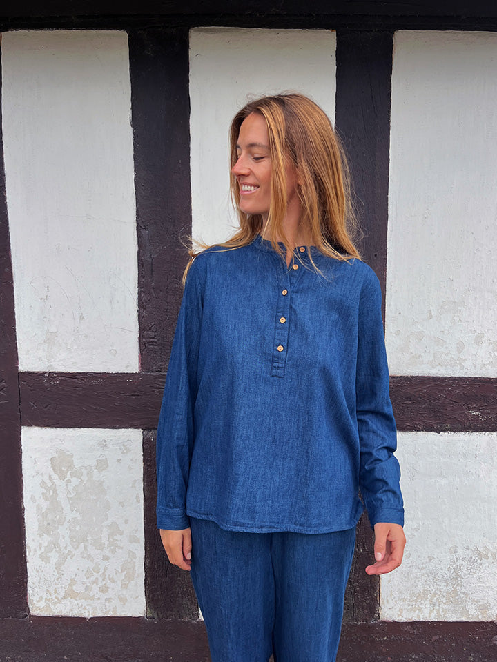 Fabrin Copenhagen Denim Blouse 25, W. - Damen Bluse