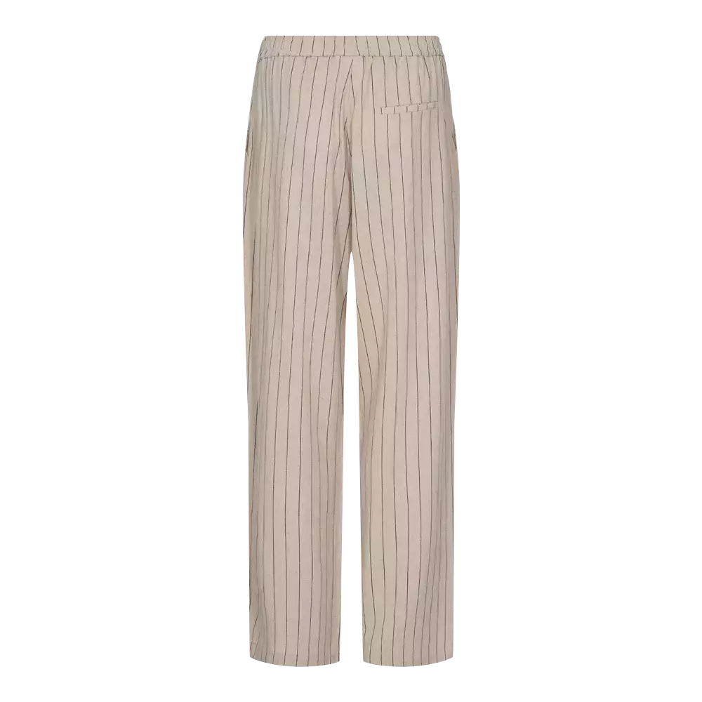 Fabrin Copenhagen Linen Pant Stripe 24, W. - Dame Bukser