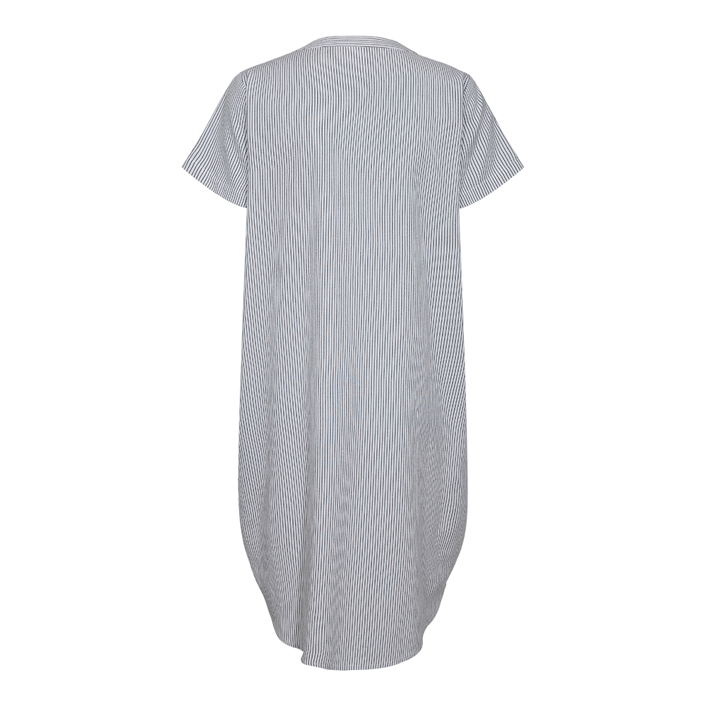 Fabrin Copenhagen Stripe Dress V-Neck 25, W. - Dame Kjole