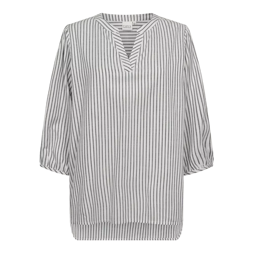 Fabrin Copenhagen Blouse Stripe 24, W. - Dame Skjorte