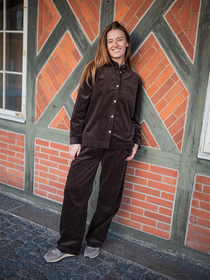 Fabrin Cord-Hemdjacke 26, W. - Damen Cordhemd