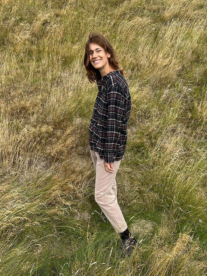 Fabrin Flannel Shirt Check 26, W. - Damen Bluse