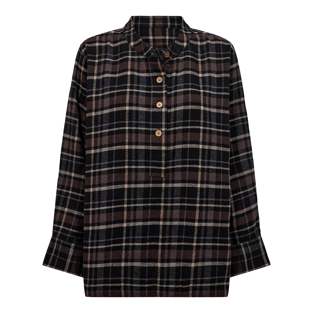 Fabrin Flannel Shirt Check 26, W. - Damen Bluse