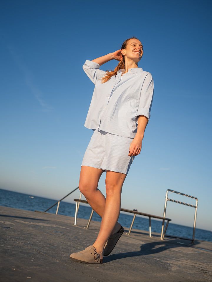 Fabrin Stripe Shirt 26, W. - Dame Oversize Skjorte