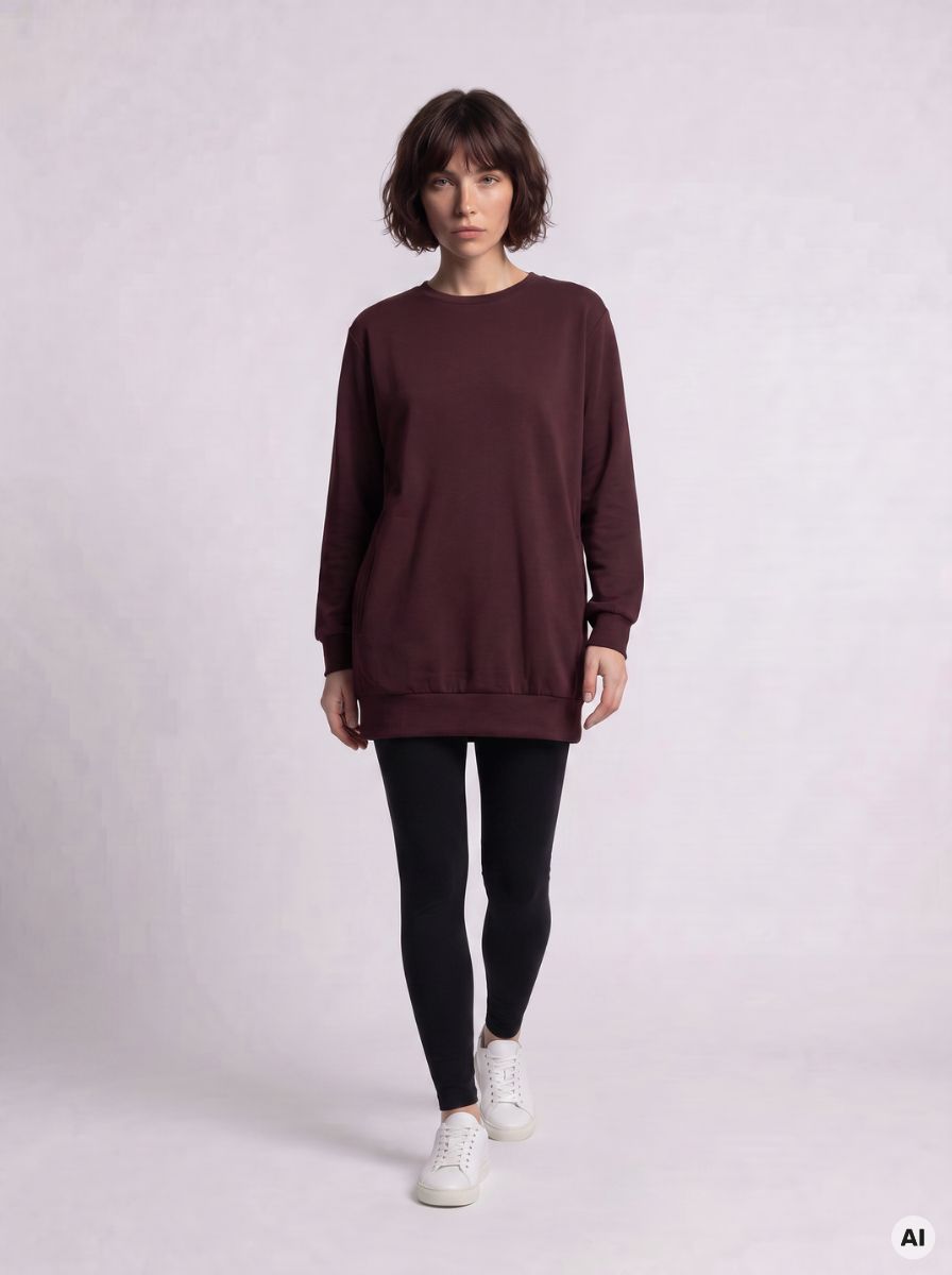 Fabrin Sweat Long 26, W. - Dame Sweatshirt