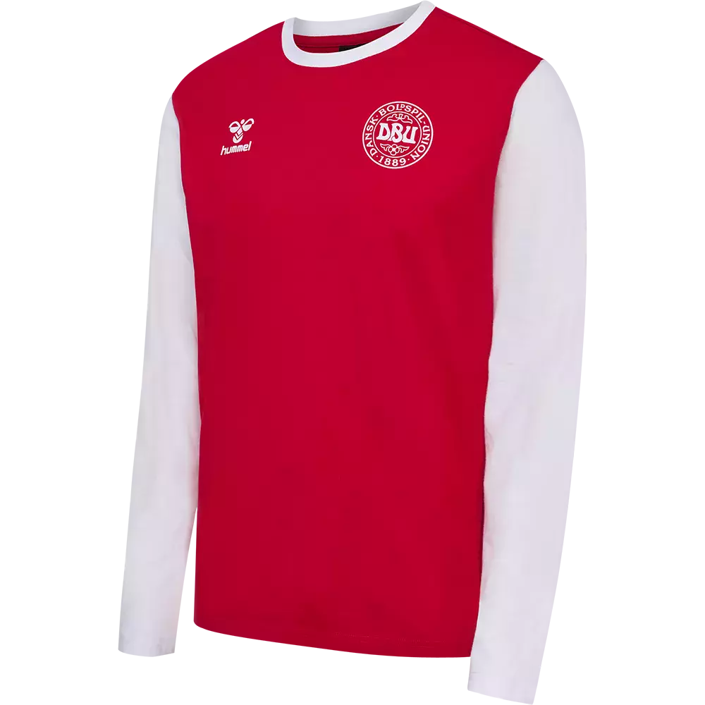 Hummel DBU Fan Block LS Tee - Langarm-Fußball-T-Shirt