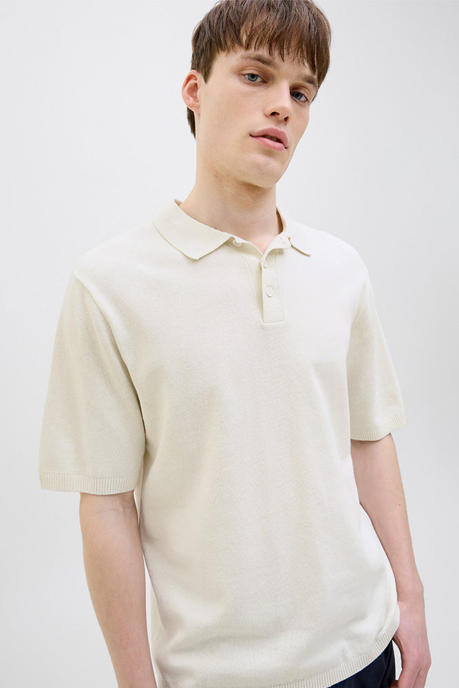 JJ Rebel Callum Knit Polo - Herre Polo T-Shirt