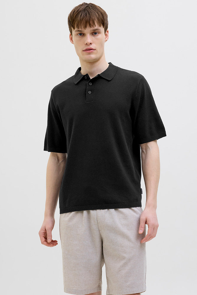 JJ Rebel Callum Knit Polo - Herre Polo T-Shirt