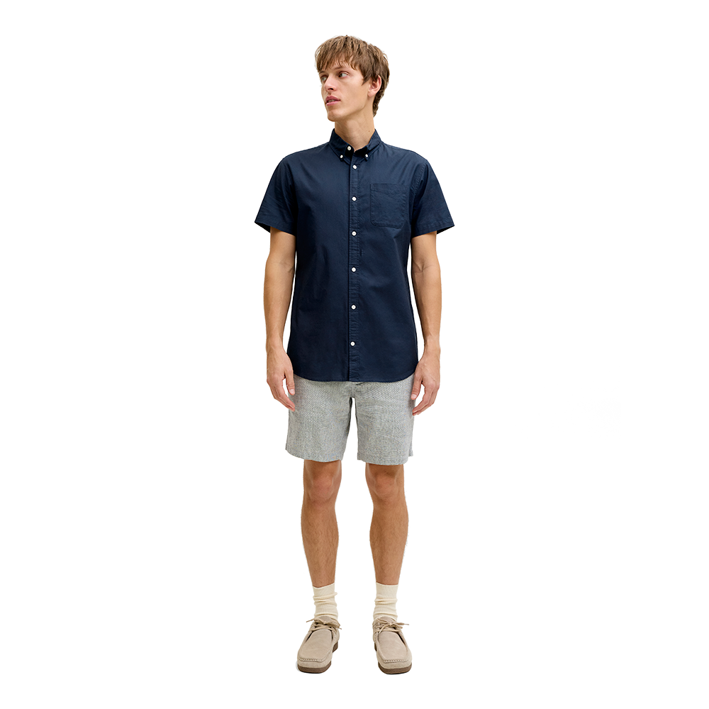 JJREBKeith Oxford Shirt SS - Herre Skjorte