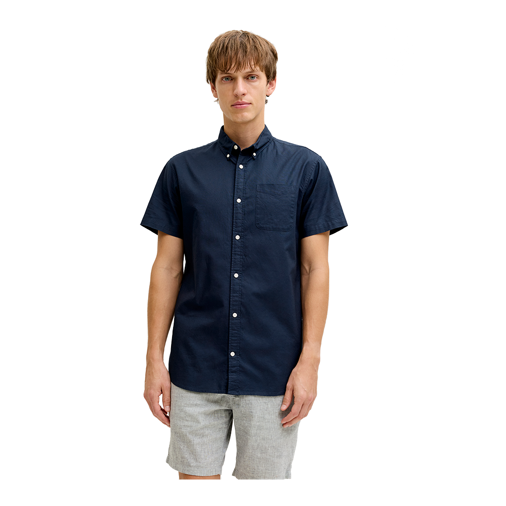 JJREBKeith Oxford Shirt SS - Herre Skjorte