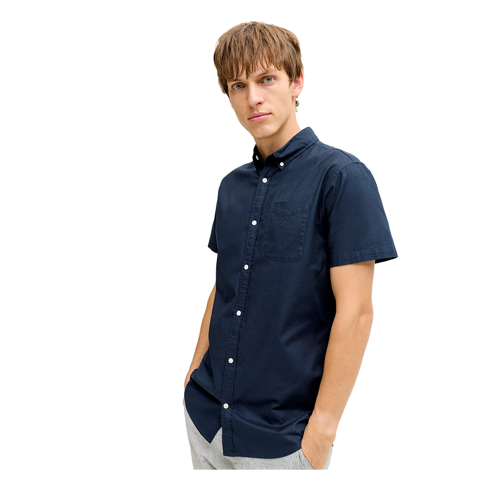 JJREBKeith Oxford Shirt SS - Herre Skjorte