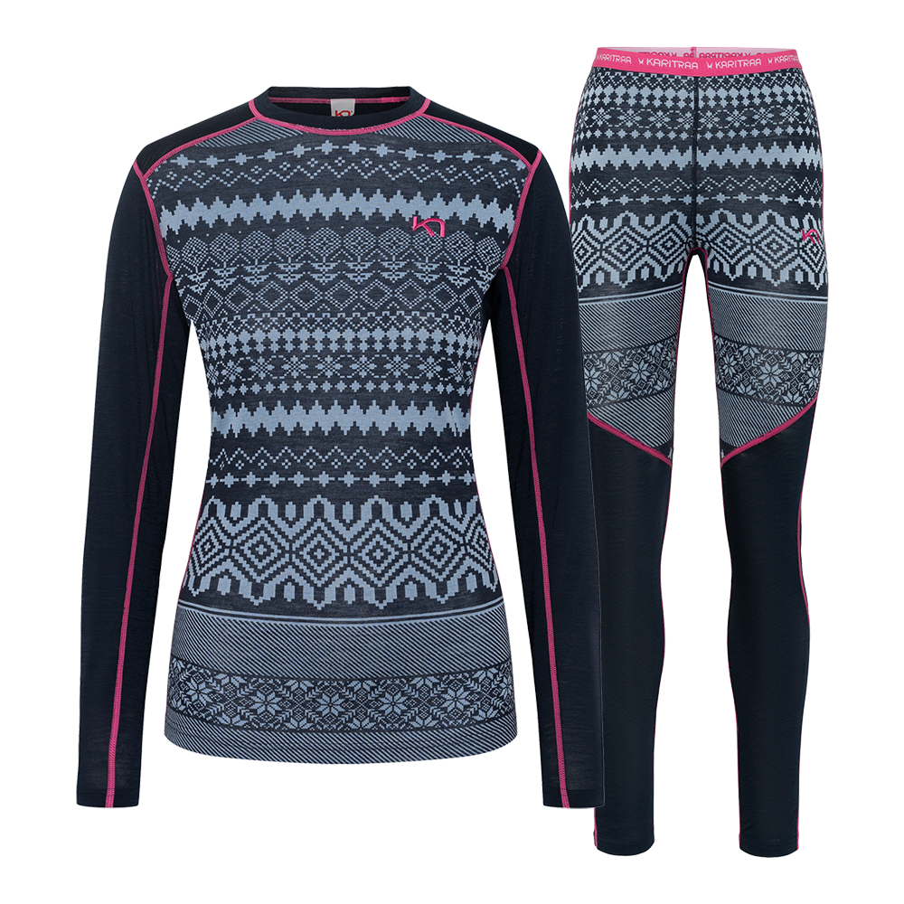 Kari Traa Live Long Set 50% Wool - Dame Skiundertøj