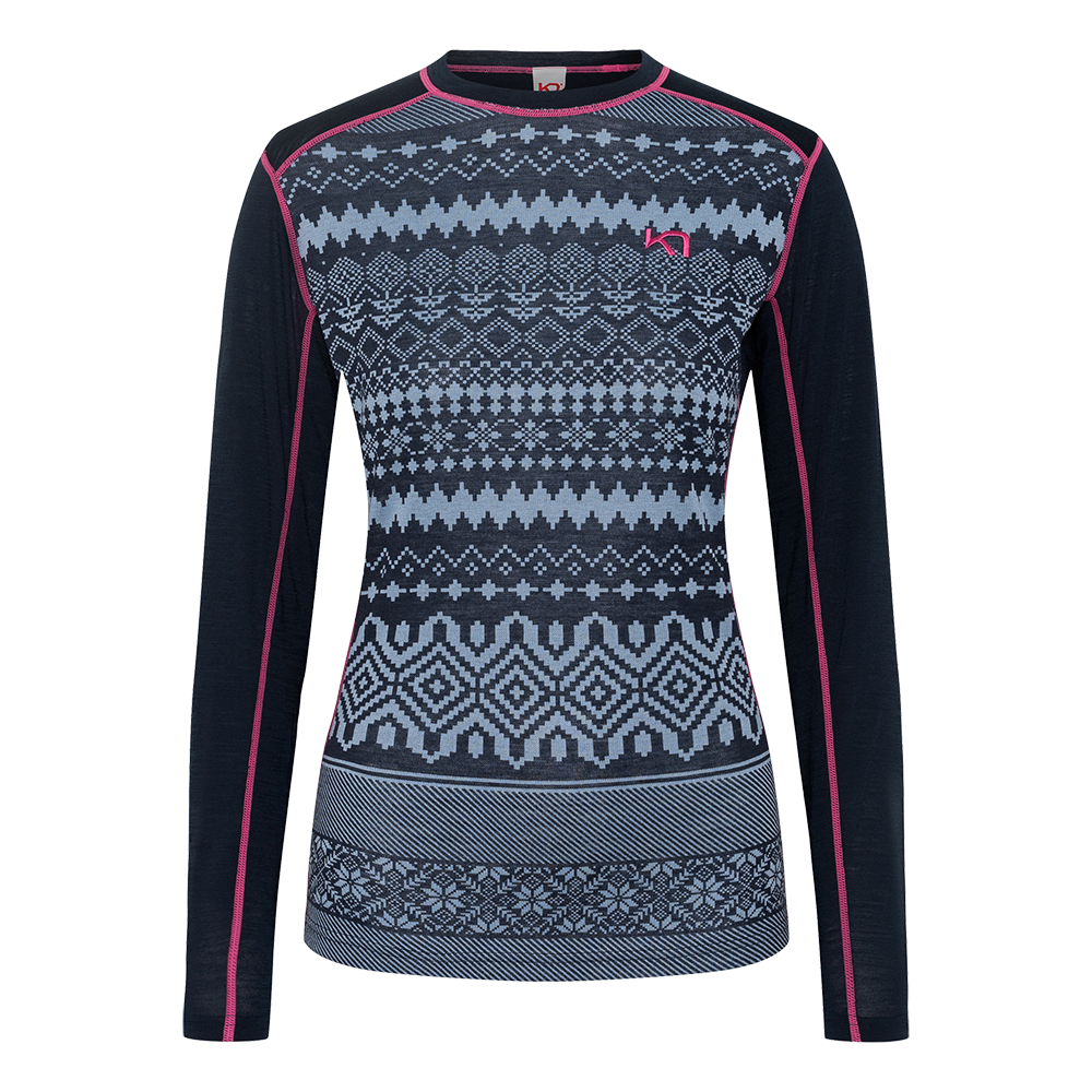Kari Traa Live Long Sleeve 50% Wool - Dame Skiundertøj (Overdel)