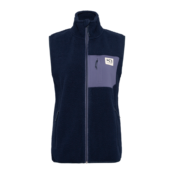 Midnight Lunch Karierte Fleece Weste Damen - Warme ärmellose Strickjacke