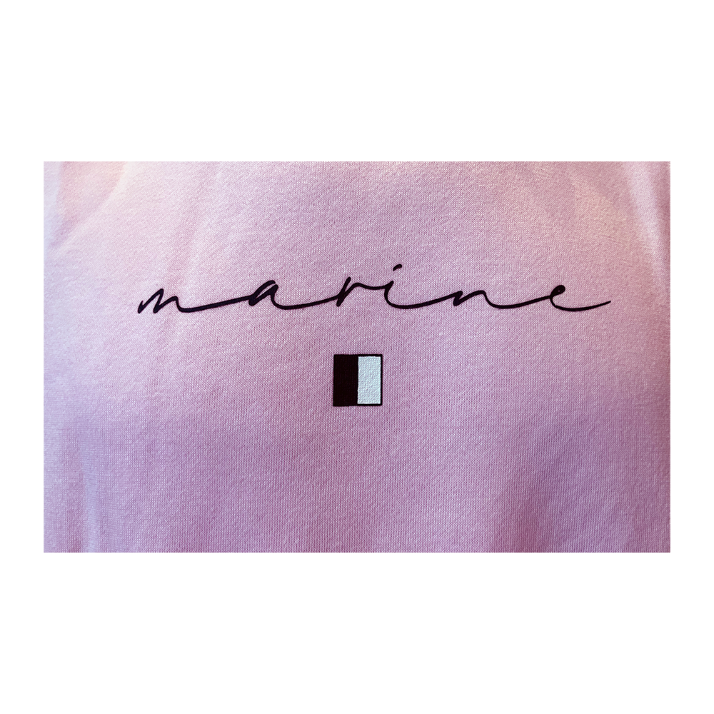 Marine W Hood Dress - Dame Sweat Kjole