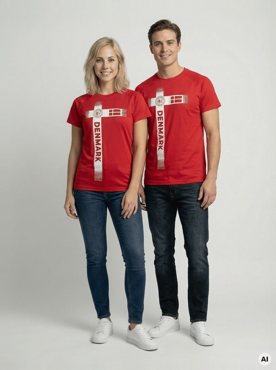NY FORM DK T-shirt, Uni - Dänemark T-Shirt