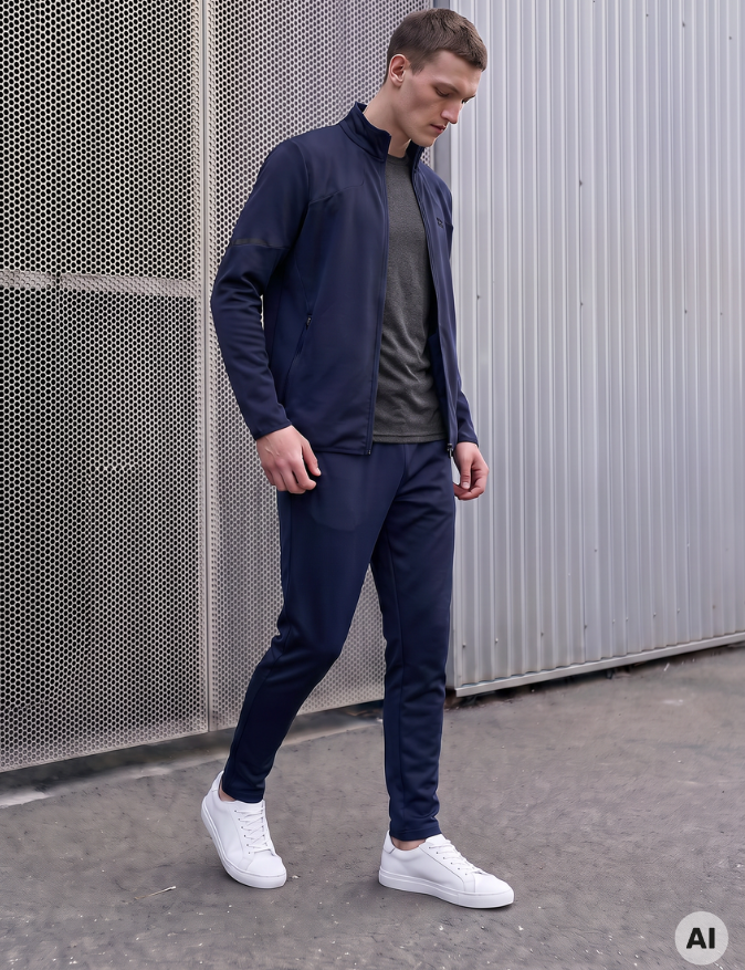 NIisaac Sweat Set 26 Sr - Herre Sweatsæt (Navy)