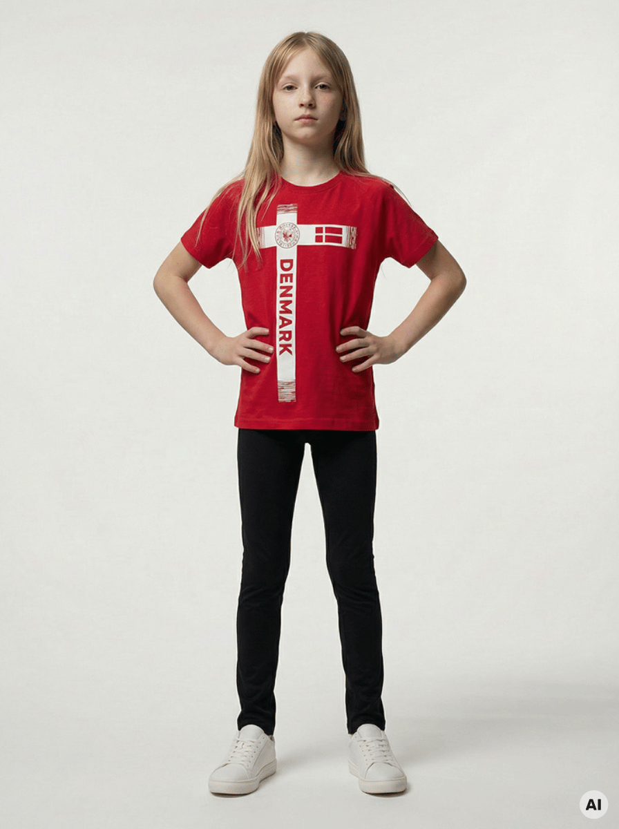 NY FORM DK T-shirt, Jr - Kinder Dänemark T-Shirt