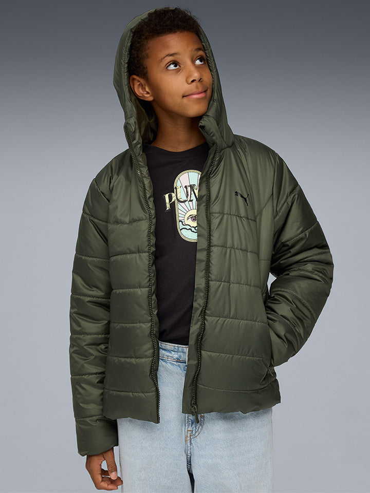 Puma Jr Ess Hooded Jacket - Børne Vinterjakke