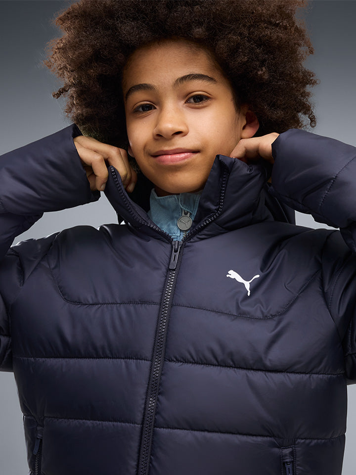 Puma Jr Ess Hooded Jacket - Børne Vinterjakke